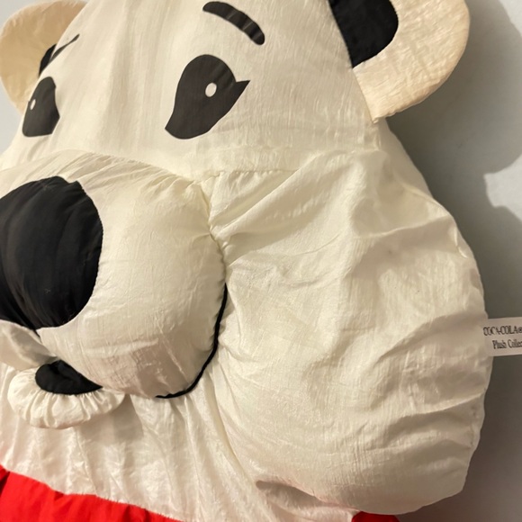 Vintage Jumbo Coca Cola Polar Bear Face Plush Pillow
Red Scarf Says Coca Cola - Picture 4 of 8